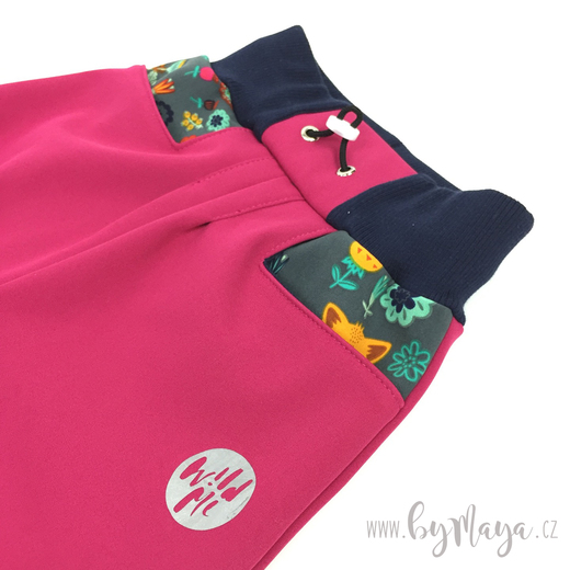 Dětské softshellové kalhoty fuchsia detail.jpg